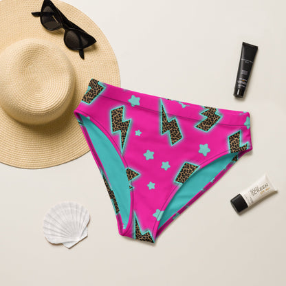 Yeehaw Leopard Lightning Bikini Bottom by Baha Ranch Western Wear