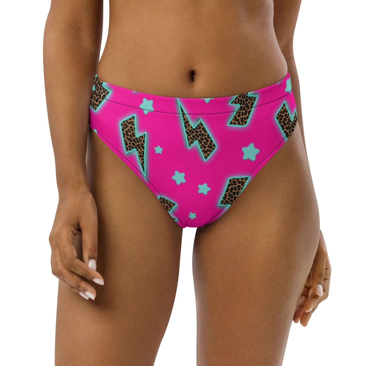 Yeehaw Leopard Lightning Bikini Bottom by Baha Ranch Western Wear