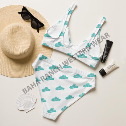 Yeehaw Turquoise Hat Yeehaw Bikini by Baha Ranch Western Wear