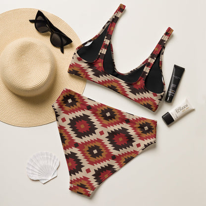 Yeehaw Rust Aztec Bikini by Baha Ranch Western Wear