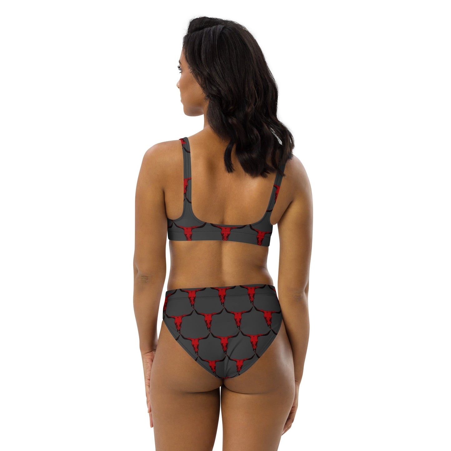 Yeehaw Red Bull Skull Bikini by Baha Ranch Western Wear