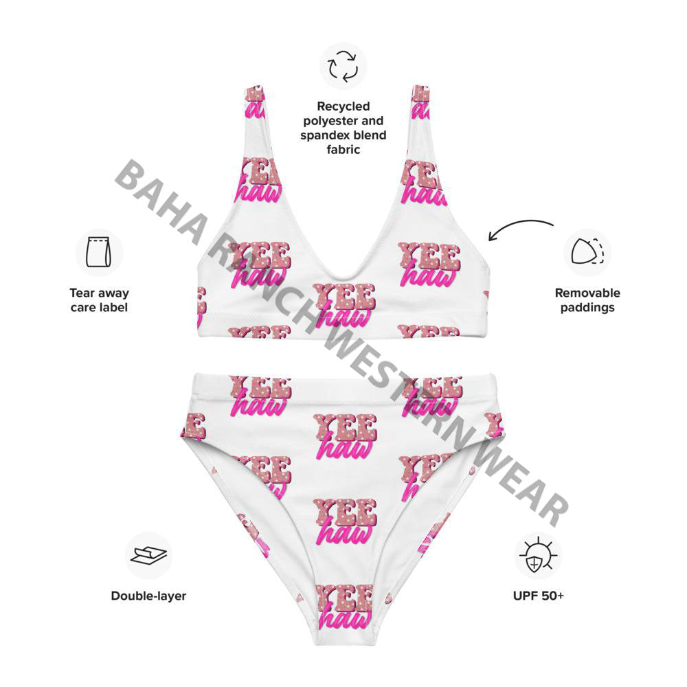 Yeehaw Pink Bikini by Baha Ranch Western Wear