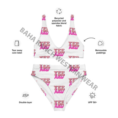 Yeehaw Pink Bikini by Baha Ranch Western Wear