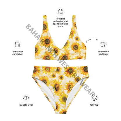 Yeehaw Sunflower Bikini by Baha Ranch Western Wear