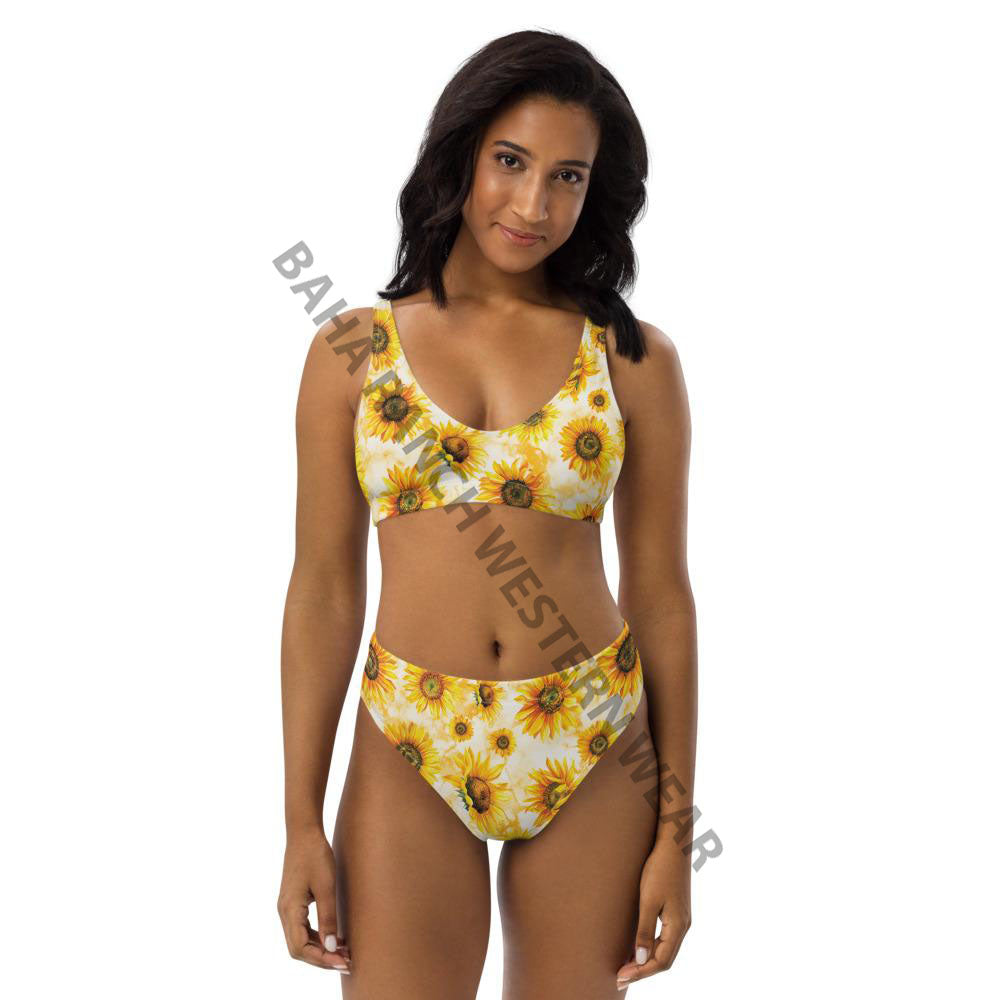 Yeehaw Sunflower Bikini by Baha Ranch Western Wear