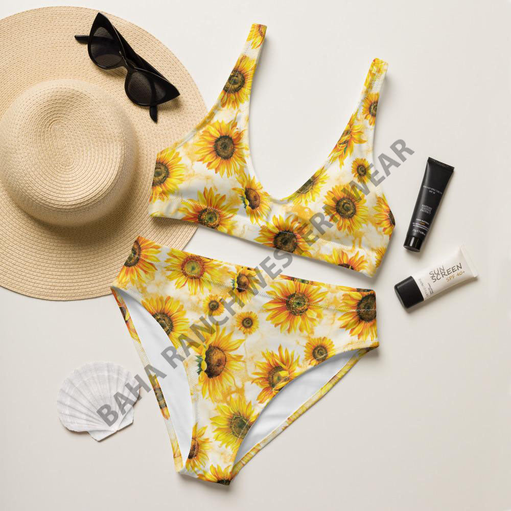 Yeehaw Sunflower Bikini by Baha Ranch Western Wear