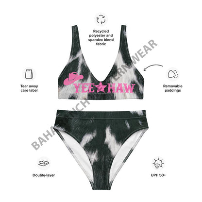 Yeehaw Cow Print Bikini by Baha Ranch Western Wear