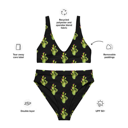 Yeehaw All Over Cactus Bikini by Baha Ranch Western Wear