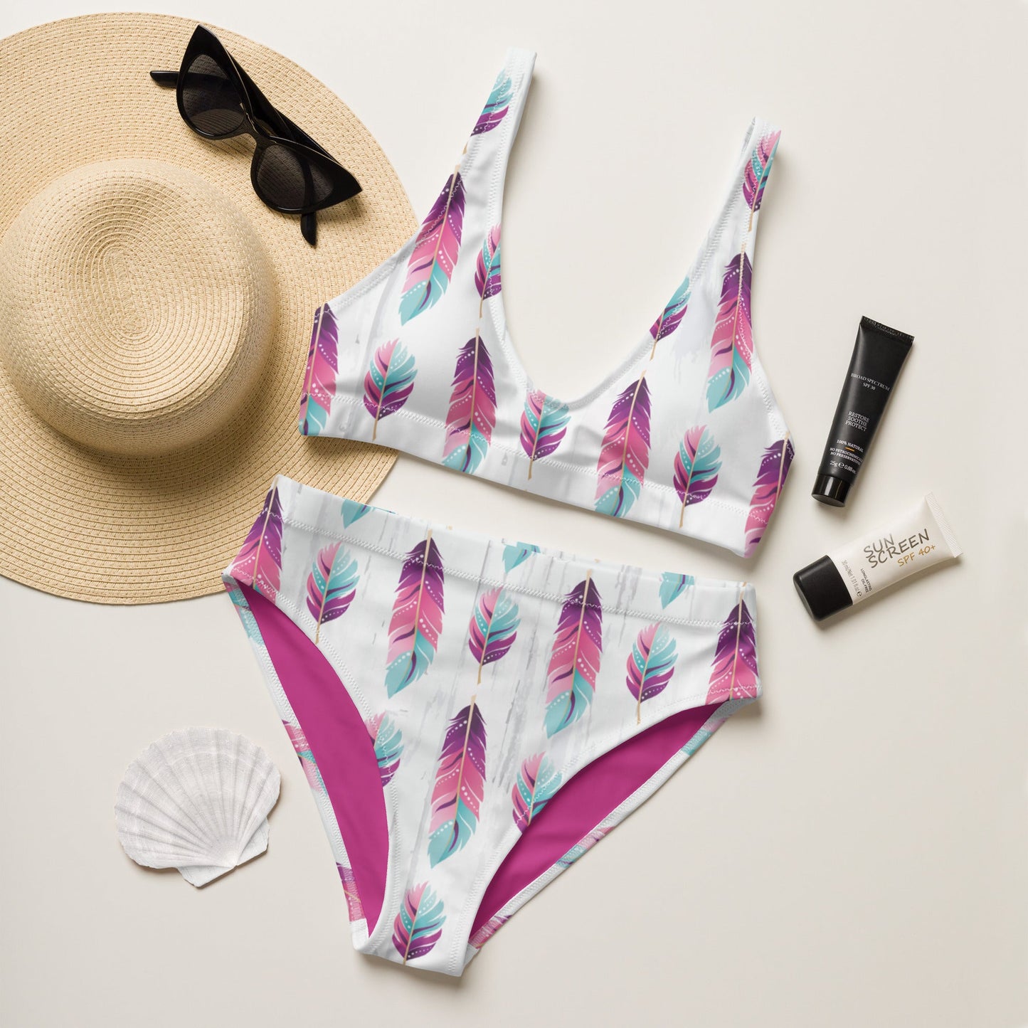 Yeehaw Boho Feather Bikini by Baha Ranch Western Wear