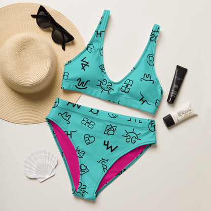 Yeehaw Turquoise Brands Bikini by Baha Ranch Western Wear