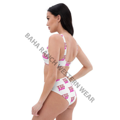 Yeehaw Pink Bikini by Baha Ranch Western Wear