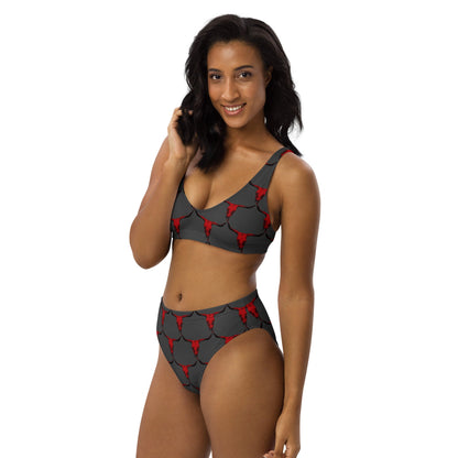 Yeehaw Red Bull Skull Bikini by Baha Ranch Western Wear