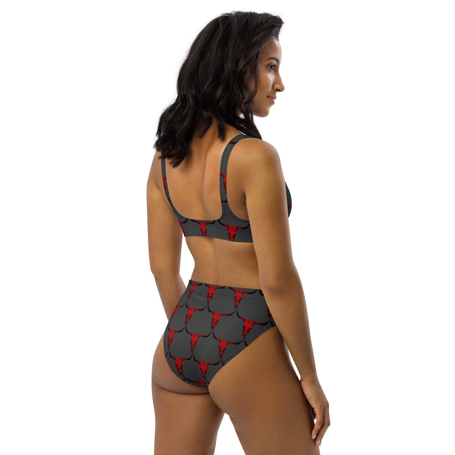 Yeehaw Red Bull Skull Bikini by Baha Ranch Western Wear