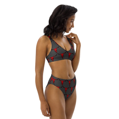 Yeehaw Red Bull Skull Bikini by Baha Ranch Western Wear