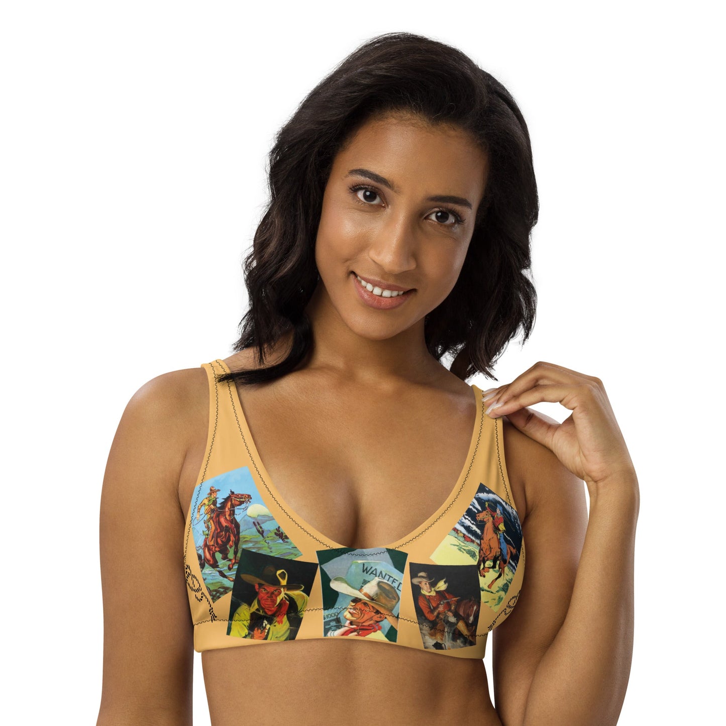 Yeehaw Let's Be Cowboys Bikini Top by Baha Ranch Western Wear