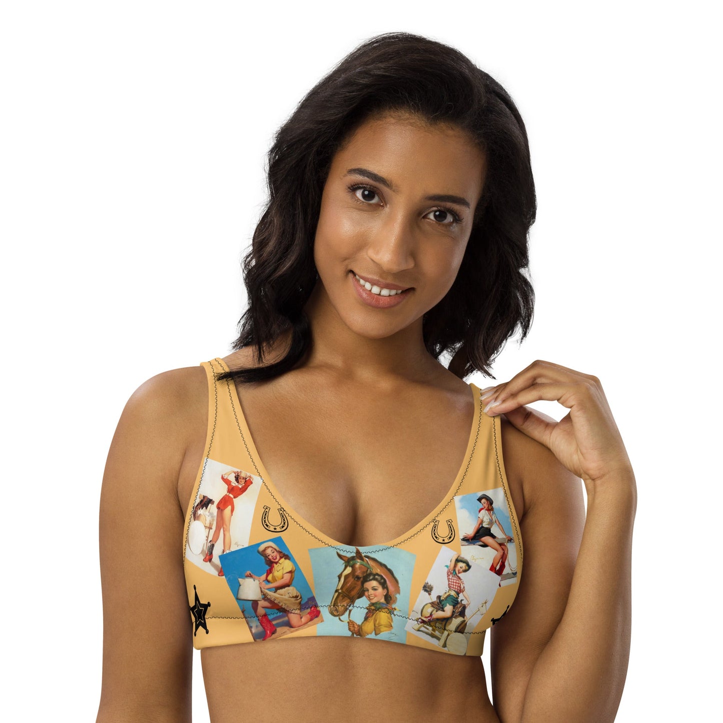 Yeehaw Let's be Cowgirls Bikini Top by Baha Ranch Western Wear