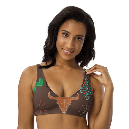 Yeehaw Bullhead Cactus Bikini Top by Baha Ranch Western Wear