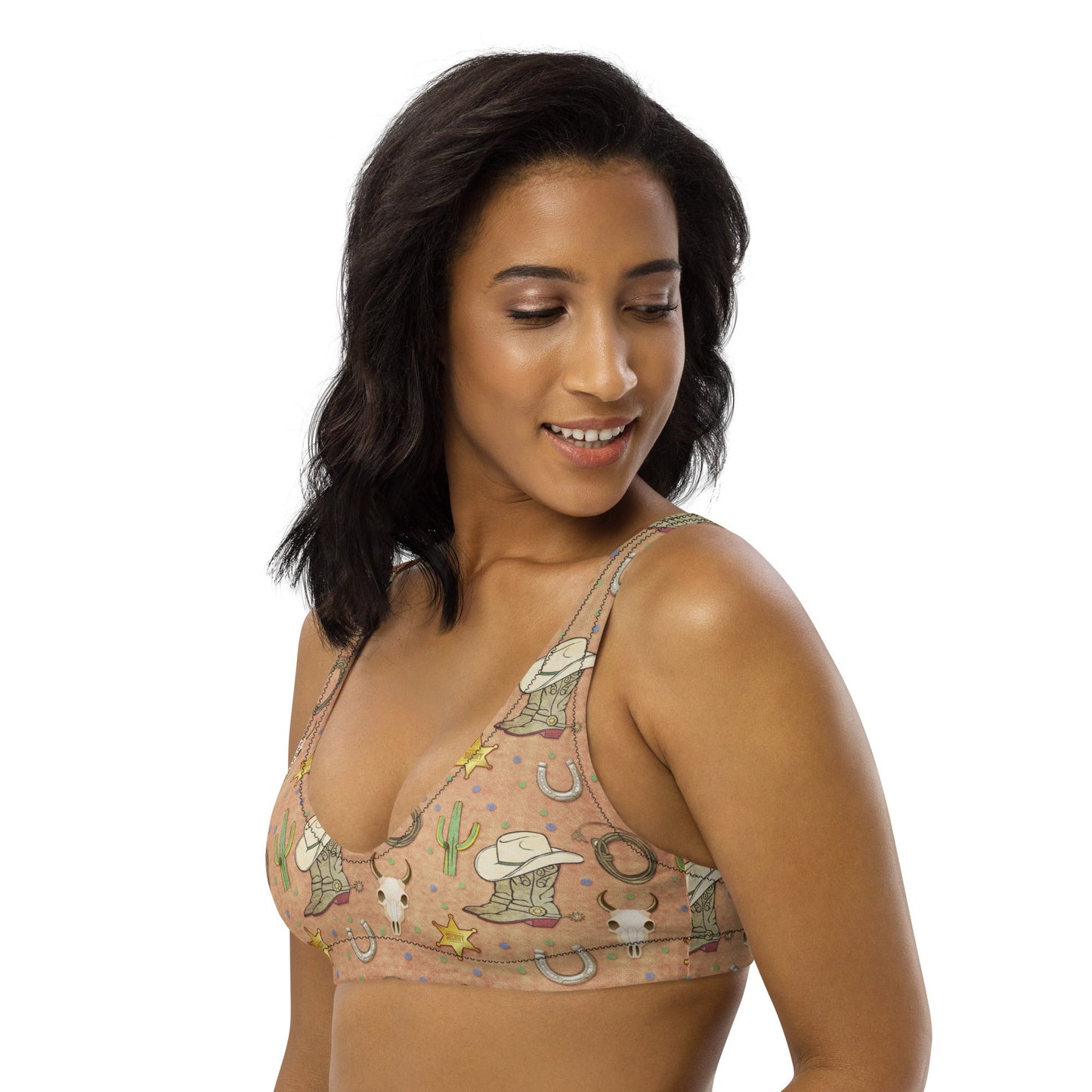 Yeehaw Desert Symbols Bikini Top by Baha Ranch Western Wear