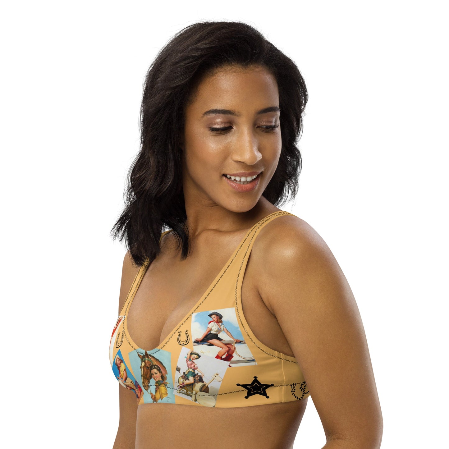 Yeehaw Let's be Cowgirls Bikini Top by Baha Ranch Western Wear