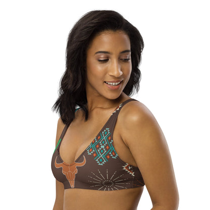 Yeehaw Bullhead Cactus Bikini Top by Baha Ranch Western Wear