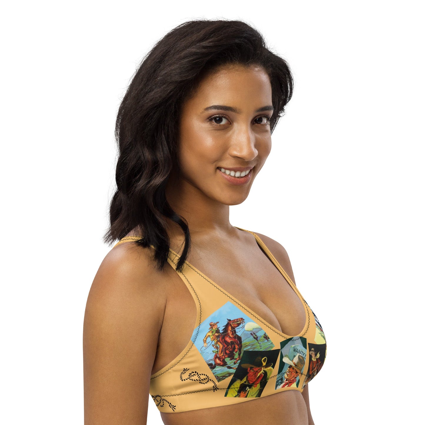 Yeehaw Let's Be Cowboys Bikini Top by Baha Ranch Western Wear