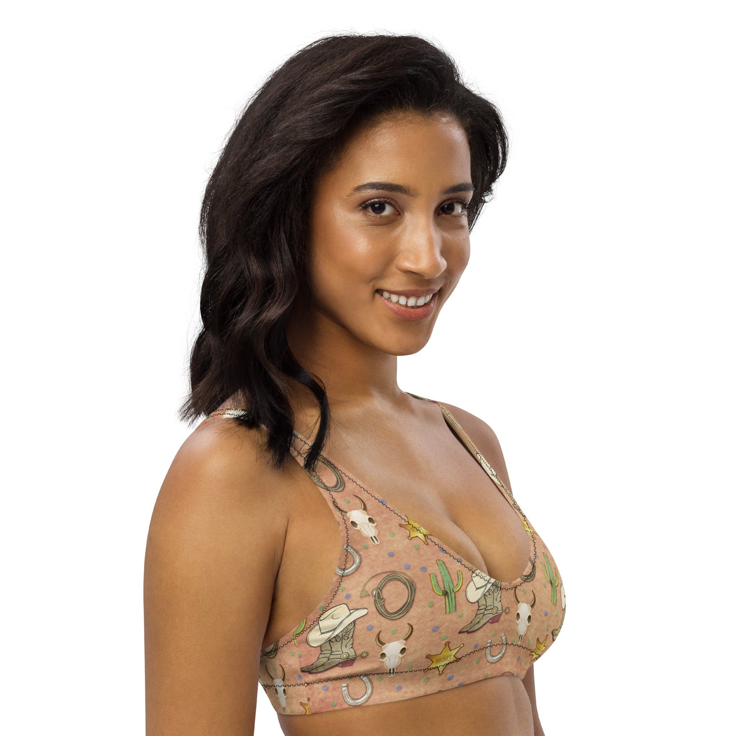 Yeehaw Desert Symbols Bikini Top by Baha Ranch Western Wear