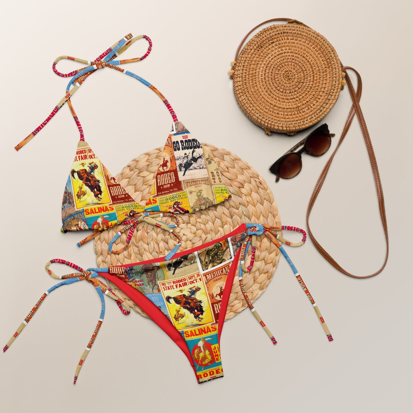 Yeehaw Rodeo Poster String Bikini by Baha Ranch Western Wear