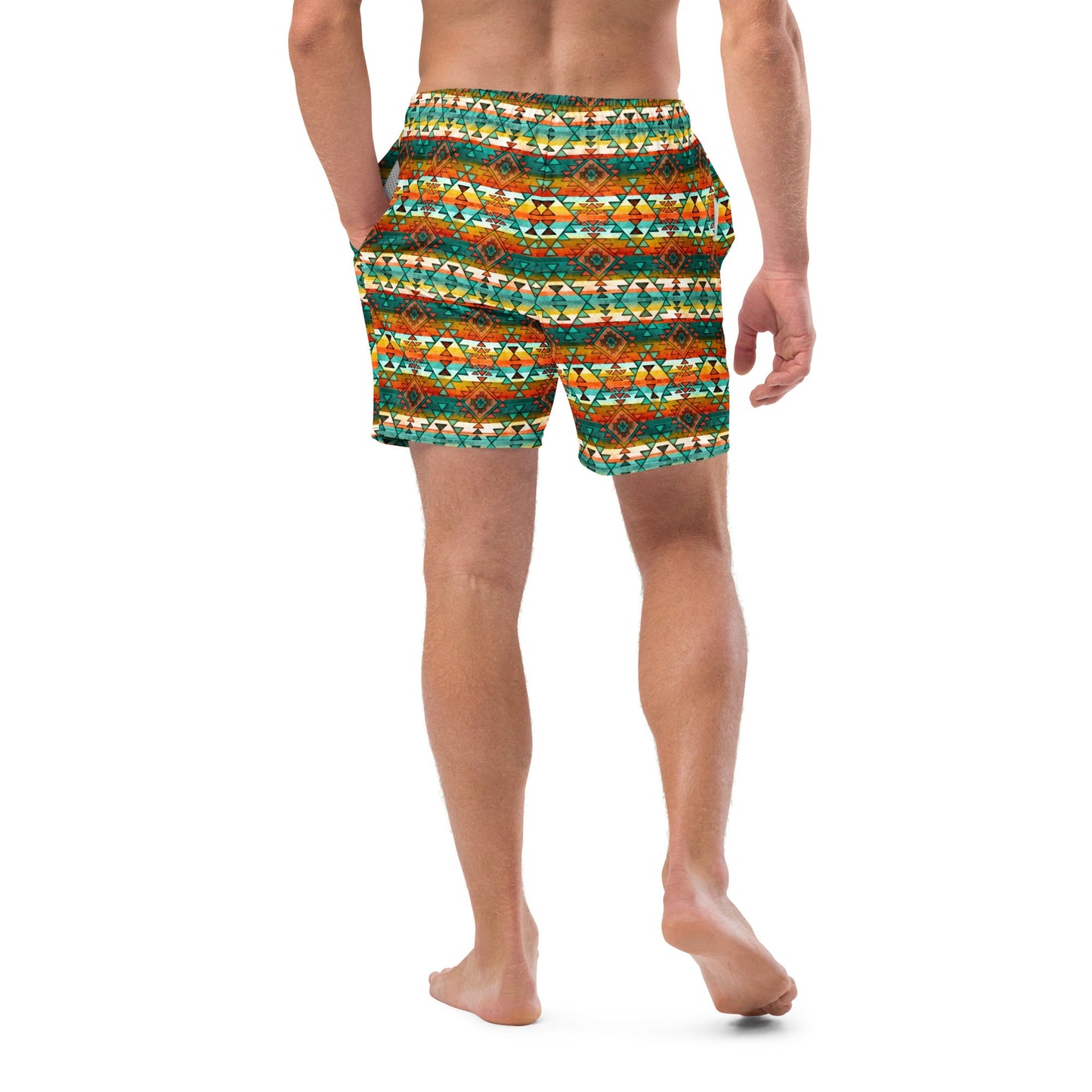 Yeehaw Native Aztec Men's Swim Trunks by Baha Ranch Western Wear