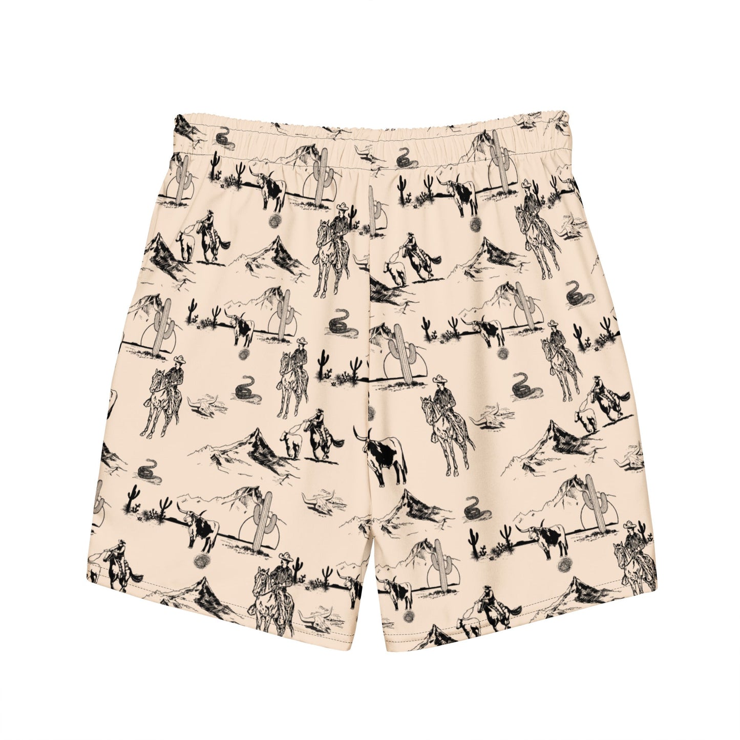 Yeehaw Cowboy Ranch Men's Swim Trunks by Baha Ranch Western Wear