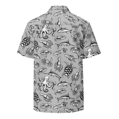 Night Dive Hawaiian Button Shirt: Dive into Stylish Depths! by Tropical Seas Clothing