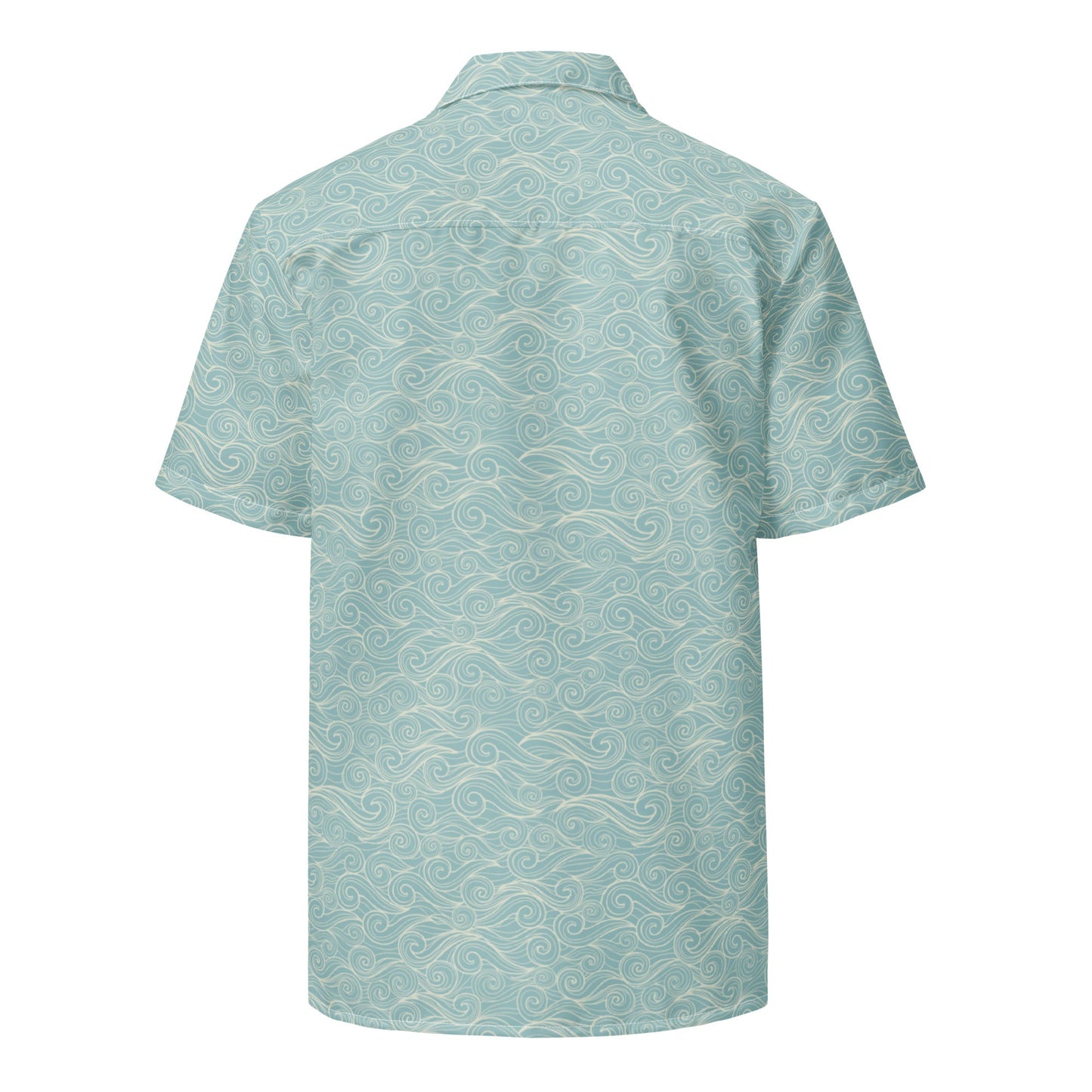 Salty Swirls Button Down Hawaiian Shirt - Coastal Summer 2024 Collection by Tropical Seas Clothing