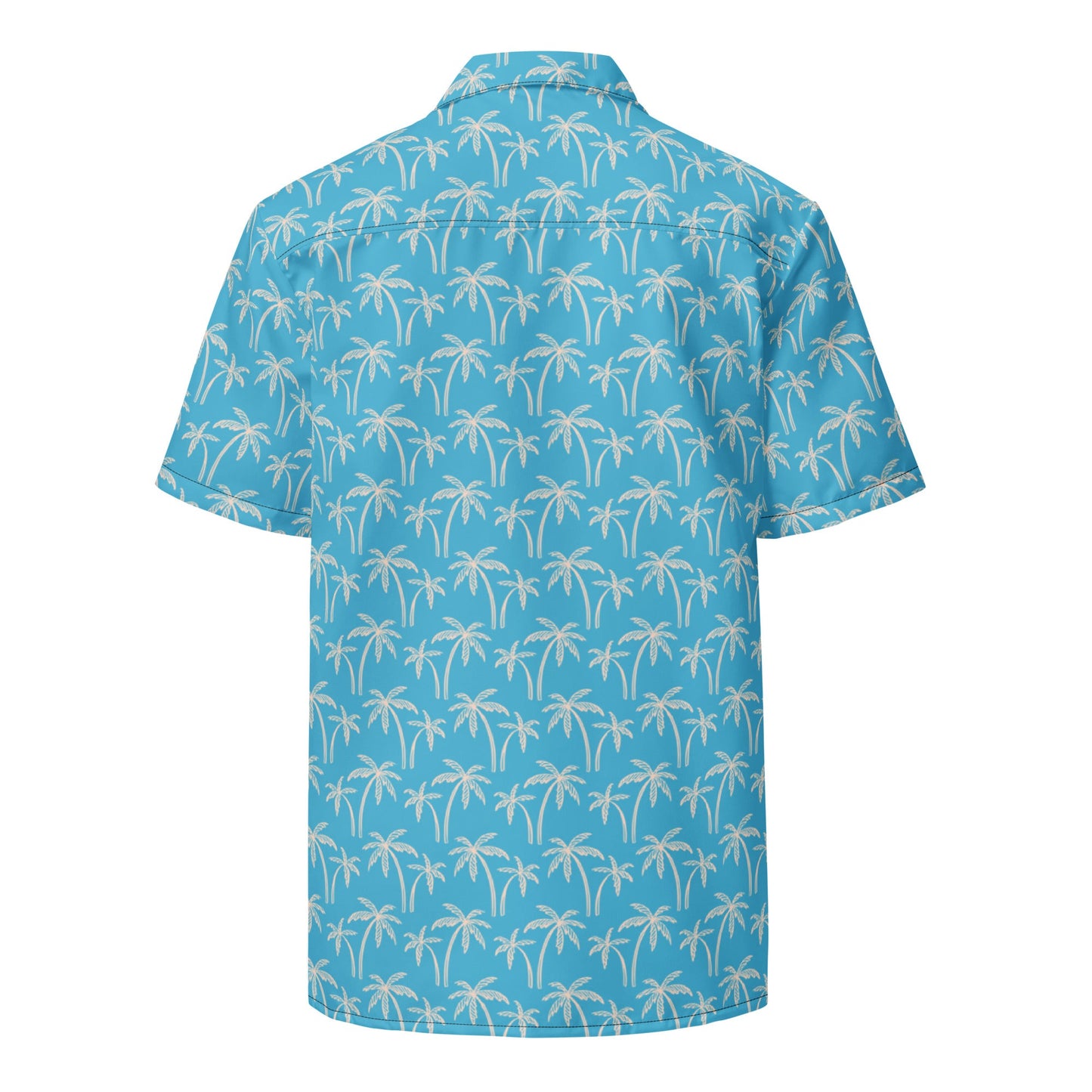 Palm Wave Oasis Button Down Hawaiian Shirt - Coastal Summer 2024 Collection by Tropical Seas Clothing