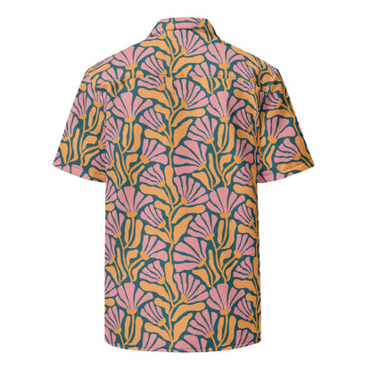 Tropic Orchid Point Button Down Hawaiian Shirt - Coastal Summer 2024 Collection by Tropical Seas Clothing