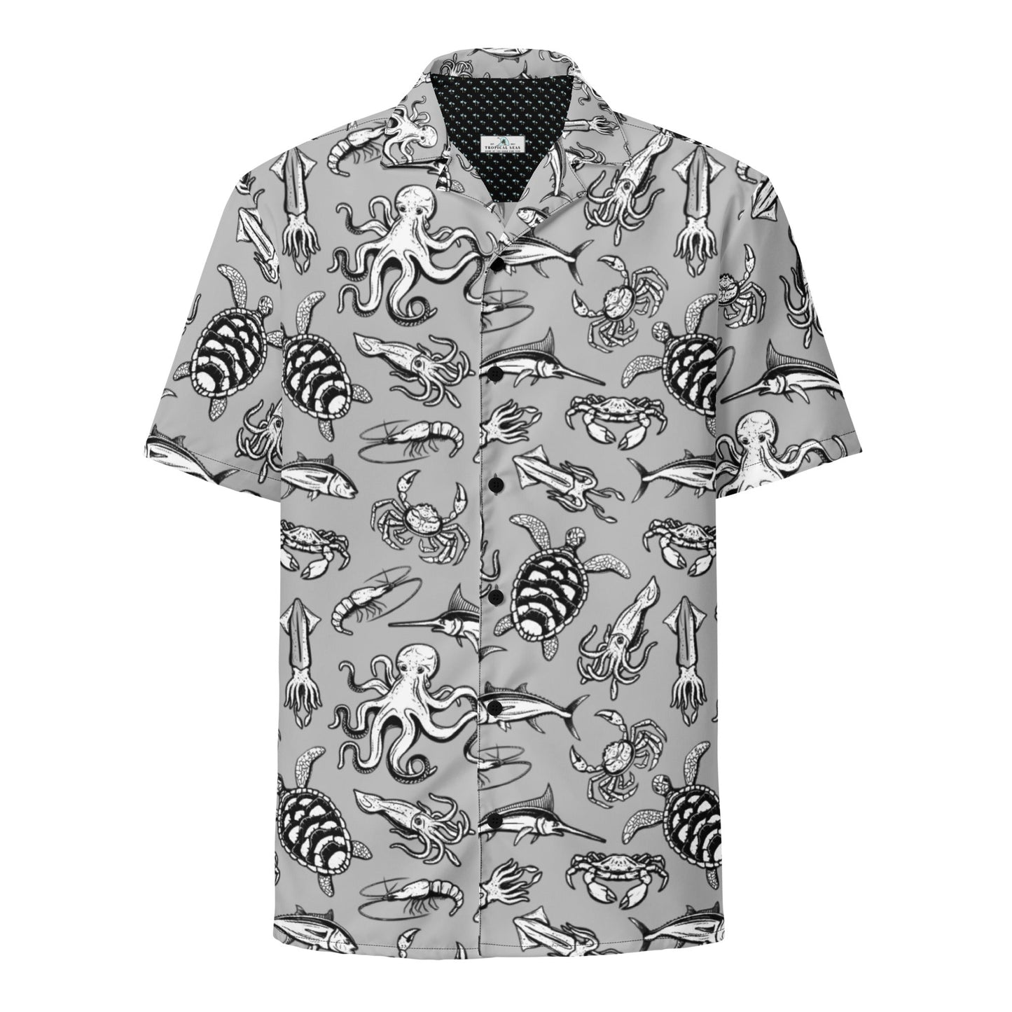 Night Dive Hawaiian Button Shirt: Dive into Stylish Depths! by Tropical Seas Clothing