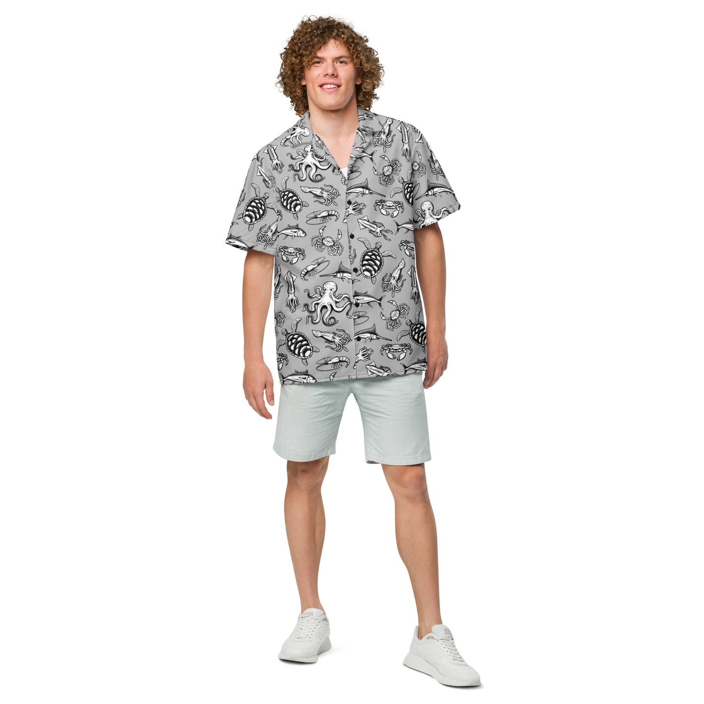 Night Dive Hawaiian Button Shirt: Dive into Stylish Depths! by Tropical Seas Clothing