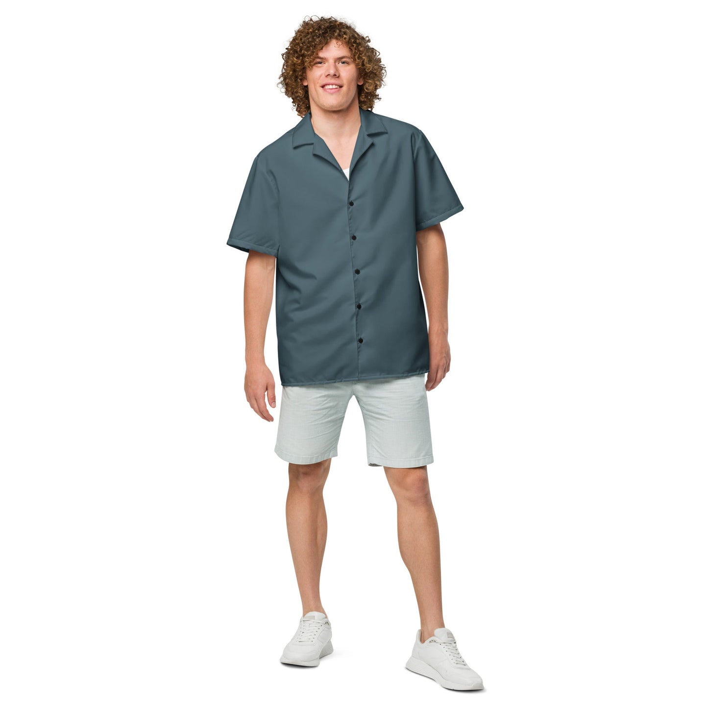 Storm Blue button shirt by Tropical Seas Clothing