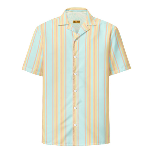 Vintage Coral Cove Performance Button Down Shirt - Brinks Island Collection by Tropical Seas Clothing