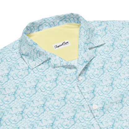 Sandbar Serenity Button Down Hawaiian Shirt - Coastal Summer 2024 Collection by Tropical Seas Clothing