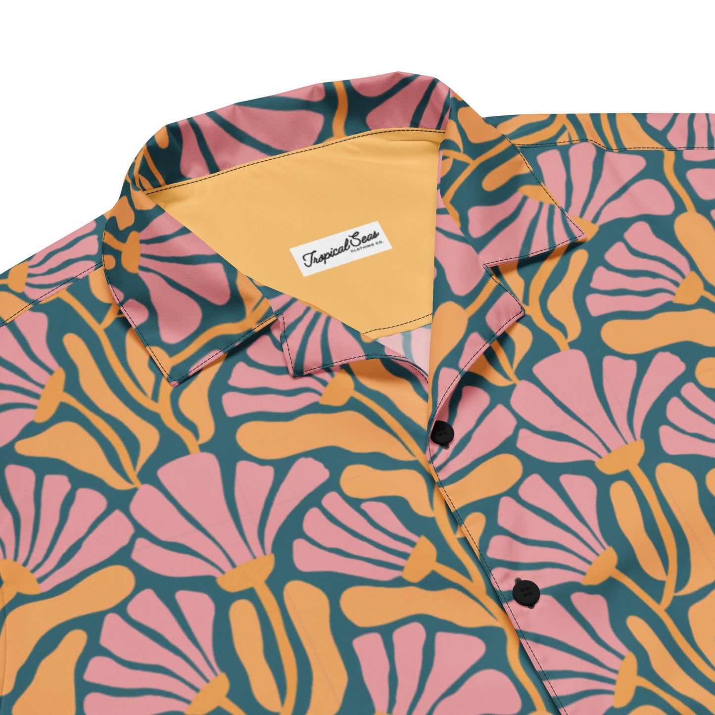 Tropic Orchid Point Button Down Hawaiian Shirt - Coastal Summer 2024 Collection by Tropical Seas Clothing