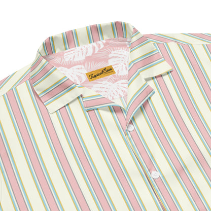 Old Money Beach Club Luxury Performance button shirt by Tropical Seas Clothing