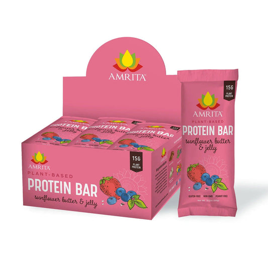 Sunflower Butter & Jelly High Protein Bar - 12-Bar Pack by Farm2Me