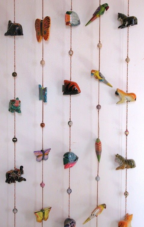 OMSutra Handcrafted Wooden Prosperity Animal hanging brass Bells by OMSutra