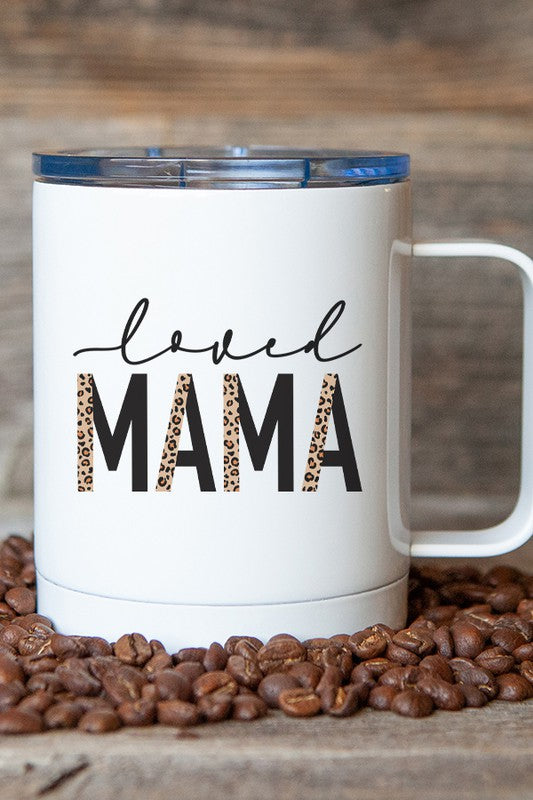 Leopard Loved Mama Travel Mug