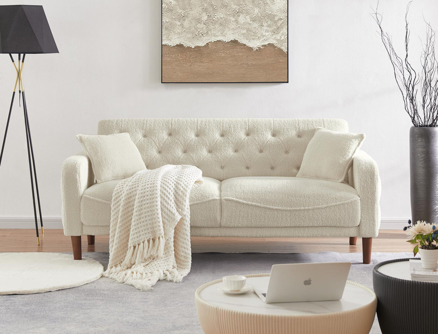 Valet Beige Loveseat by Blak Hom