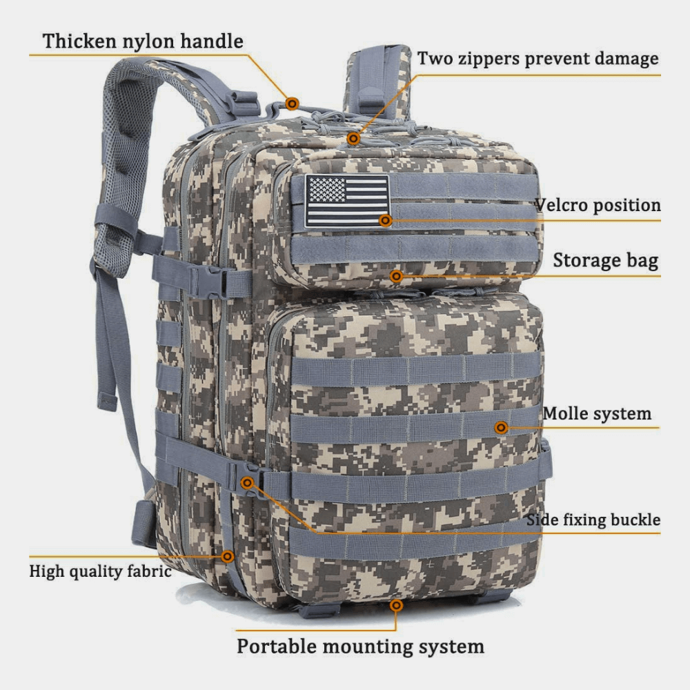 Tactical 45L Molle Rucksack Backpack by Jupiter Gear