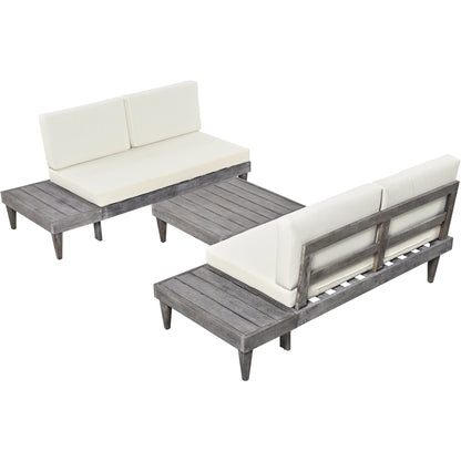 3-Piece Patio Furniture  Solid Wood Set by Blak Hom