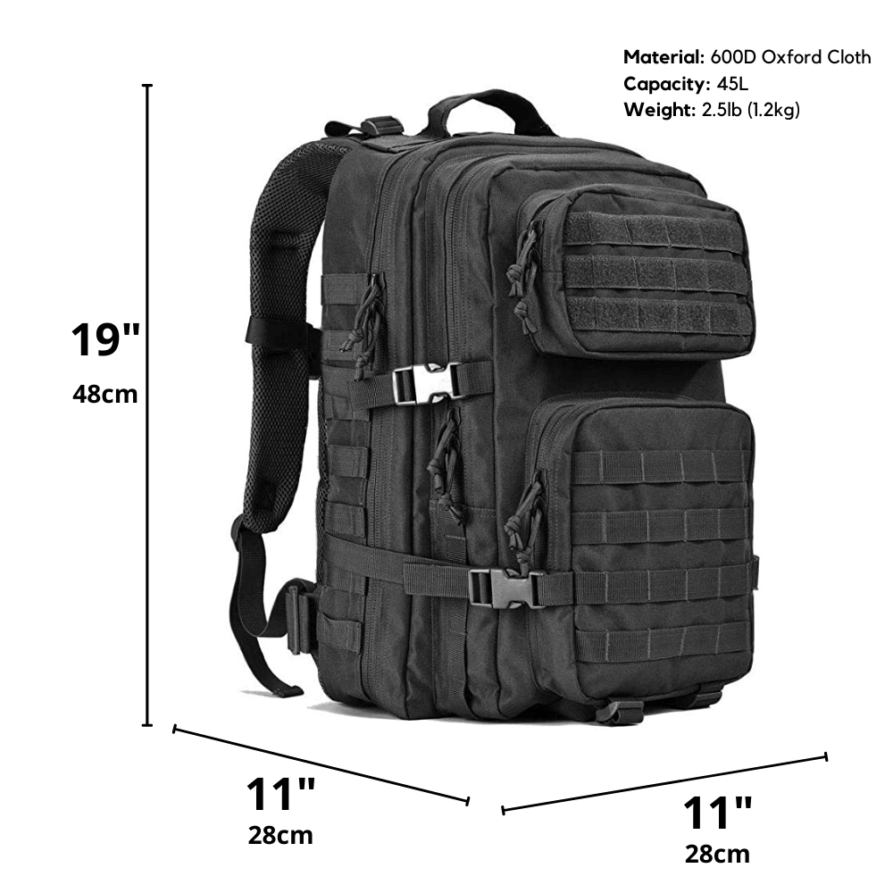 Tactical 45L Molle Rucksack Backpack by Jupiter Gear