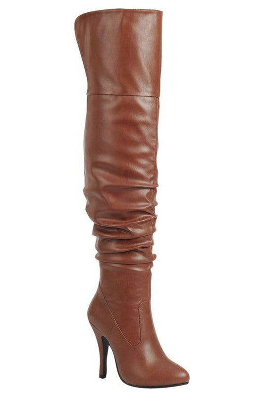 Women Leather Over The Knee Boots (FOCUS33)