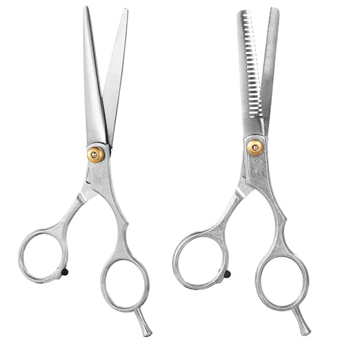 Professional Hair Cutting Scissors Set Hairdressing Salon Barber Shears Scissors w/ PU Leather Case by VYSN