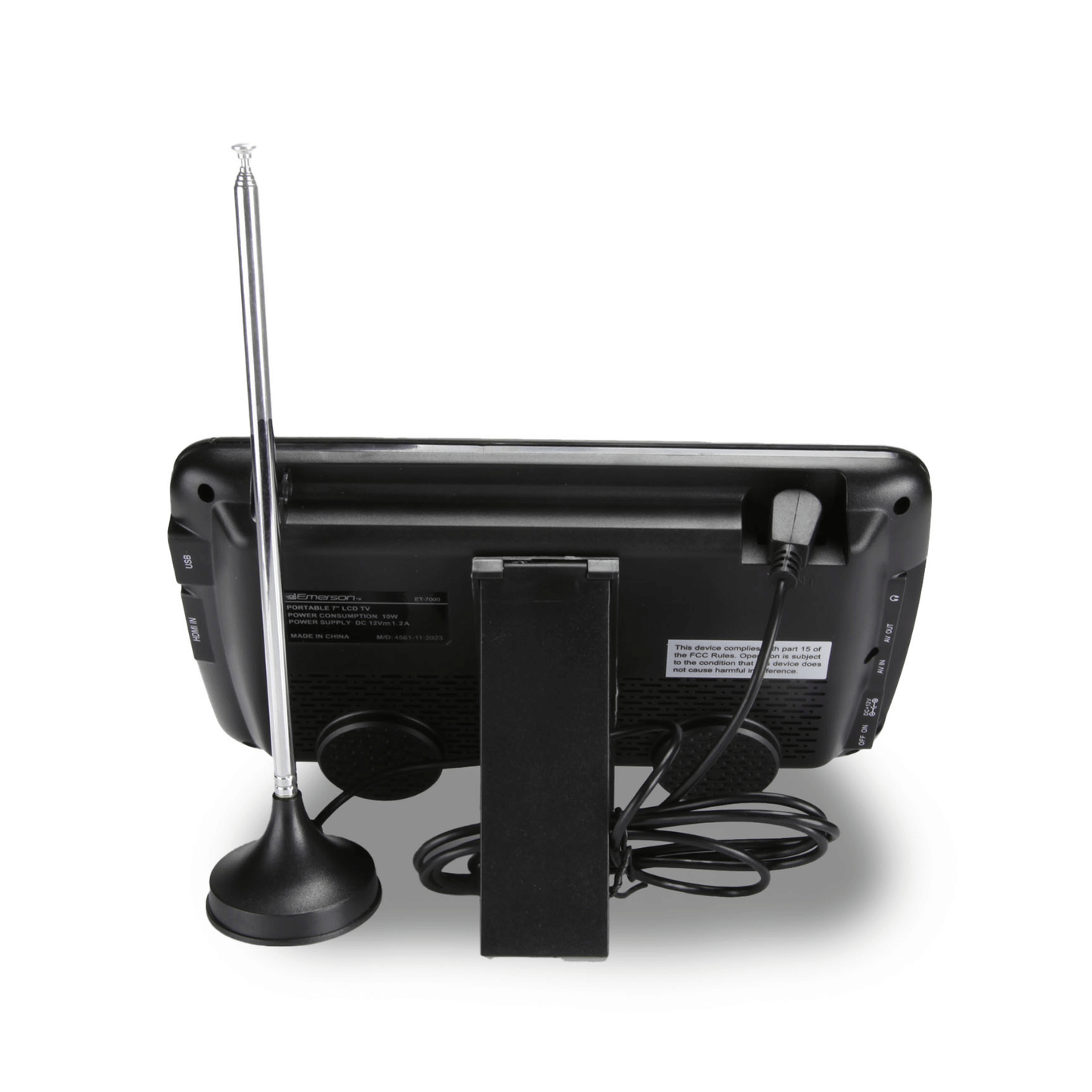 Emerson Portable 7" TV and Digital Multimedia Player with Built-In Battery by Jupiter Gear Home